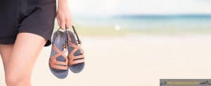 sandales d'été et nus pied pour femme