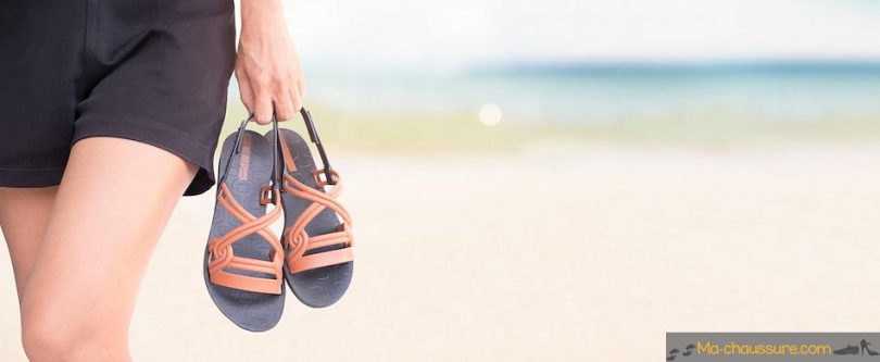 sandales d'été et nus pied pour femme