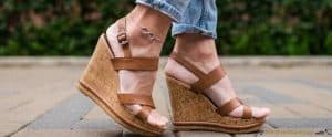 Sandale plateforme marron